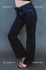 AMO Marcenia Low Boot Cut Jean in Splendor