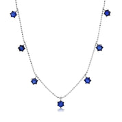 Graziela 2ct Blue Sapphire Floating Necklace