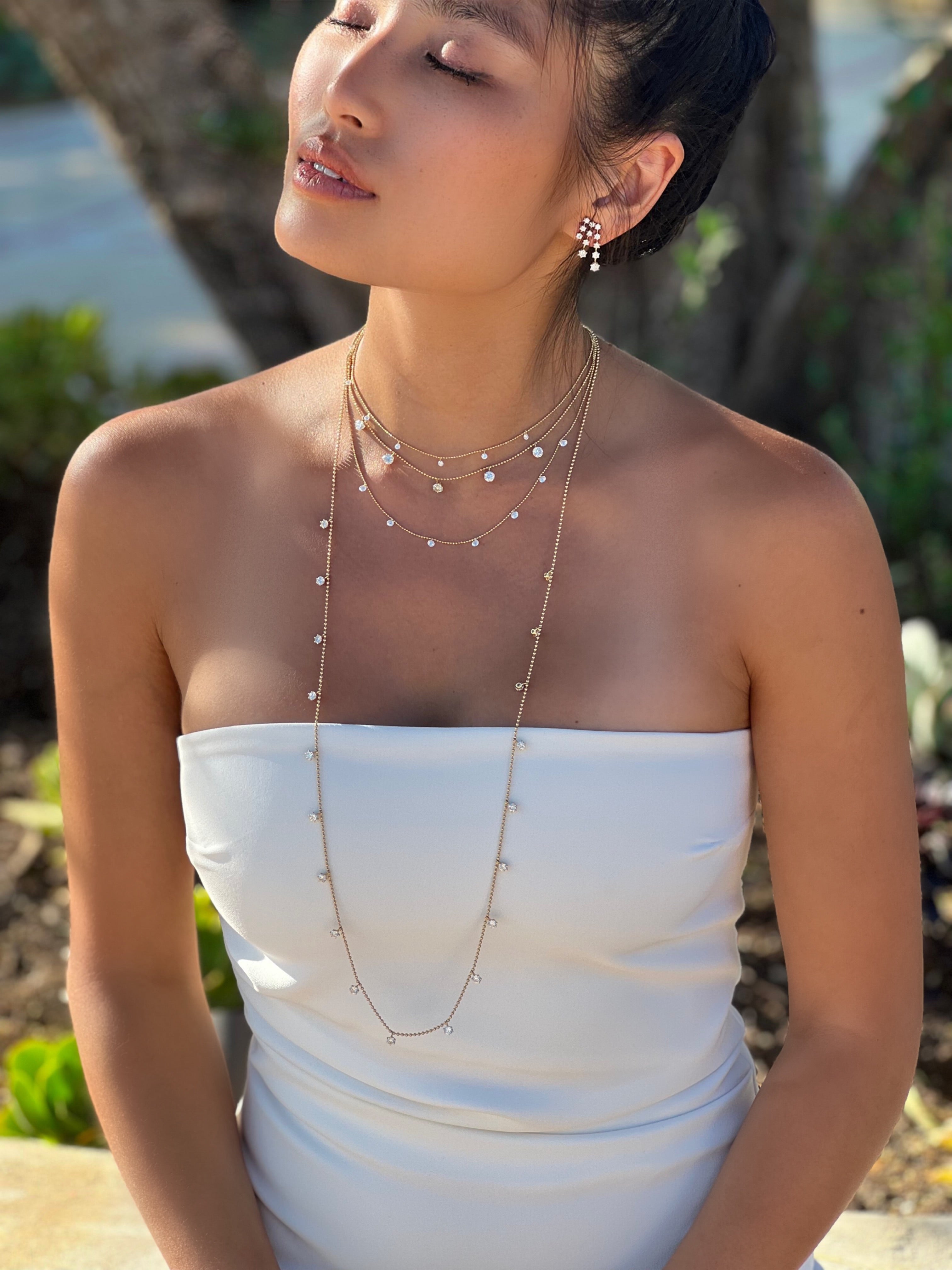 Graziela Large Floating Diamond Necklace