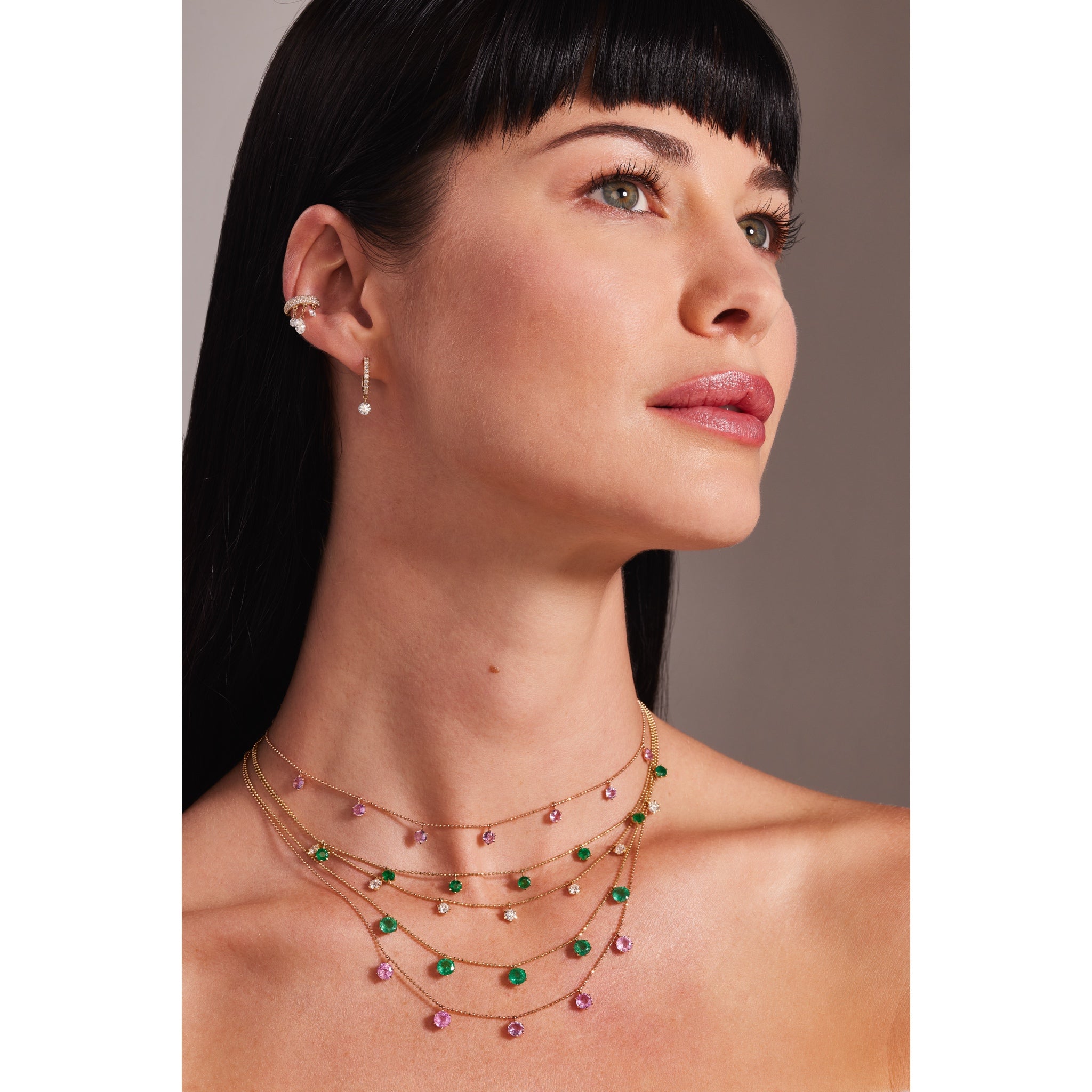 Graziela 2ct Pink Sapphire Floating Necklace