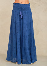 M.A.B.E. Frani Embroidered Maxi Skirt