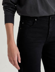 AG Saige Wide Leg Crop Jean in Super Black