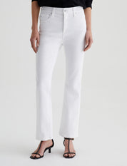 AG Farrah Bootcut Cropped Jean in Gallery White