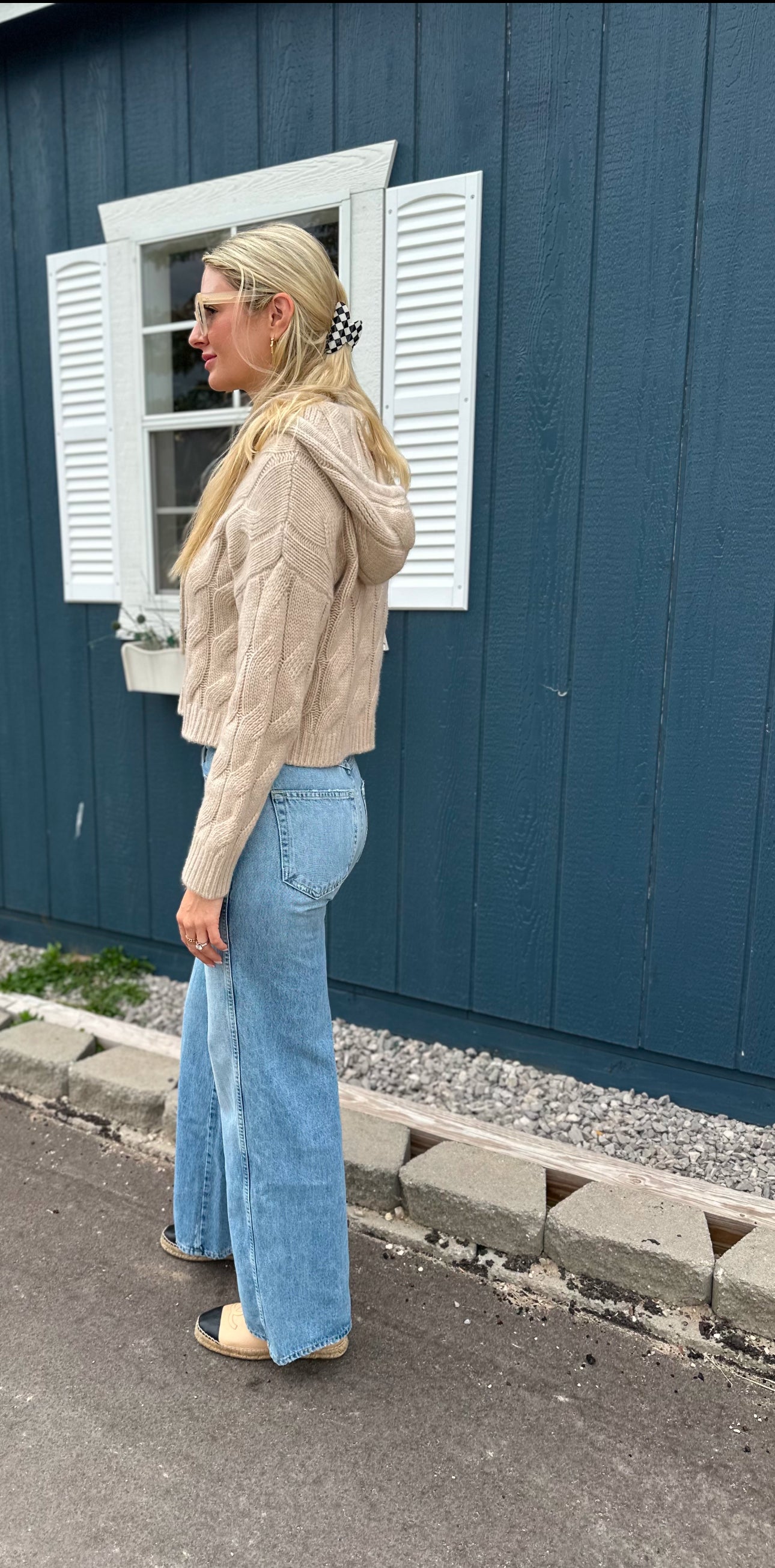 Fab Finds By Sarah Cashmere Cable Hoodie