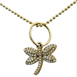 S.Row Designs Diamond Dragonfly Charm