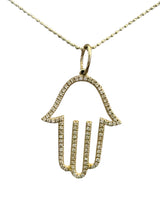 S.Row Designs 14KT Gold & Diamond Hamsa
