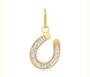 S.Row Designs Diamond Baguette Horseshoe Charm