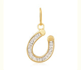 S.Row Designs Diamond Baguette Horseshoe Charm