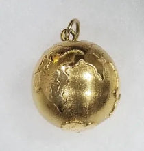 S.Row Designs 14KT Gold Globe Charm