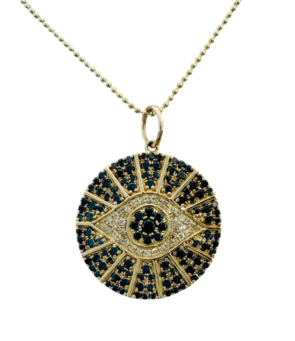 S.Row Designs Diamond & Sapphire Evil Eye Charm