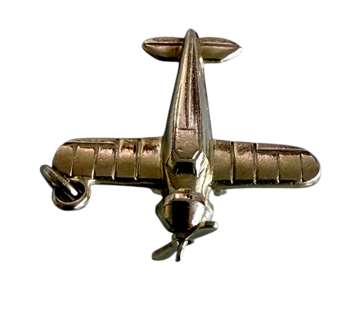 Vintage 14KT Gold Articulating Airplane Charm