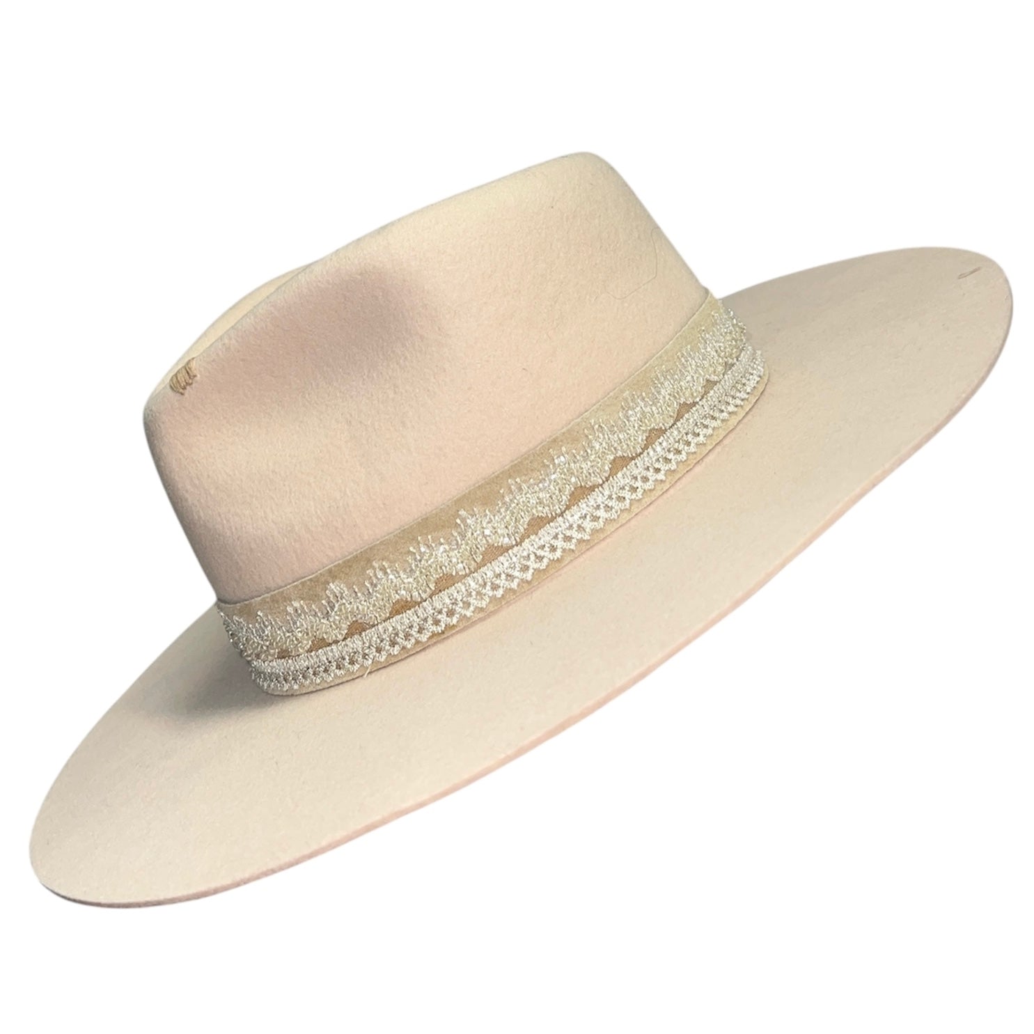 Fab Finds By Sarah Rancher Hat in Cream/Beads