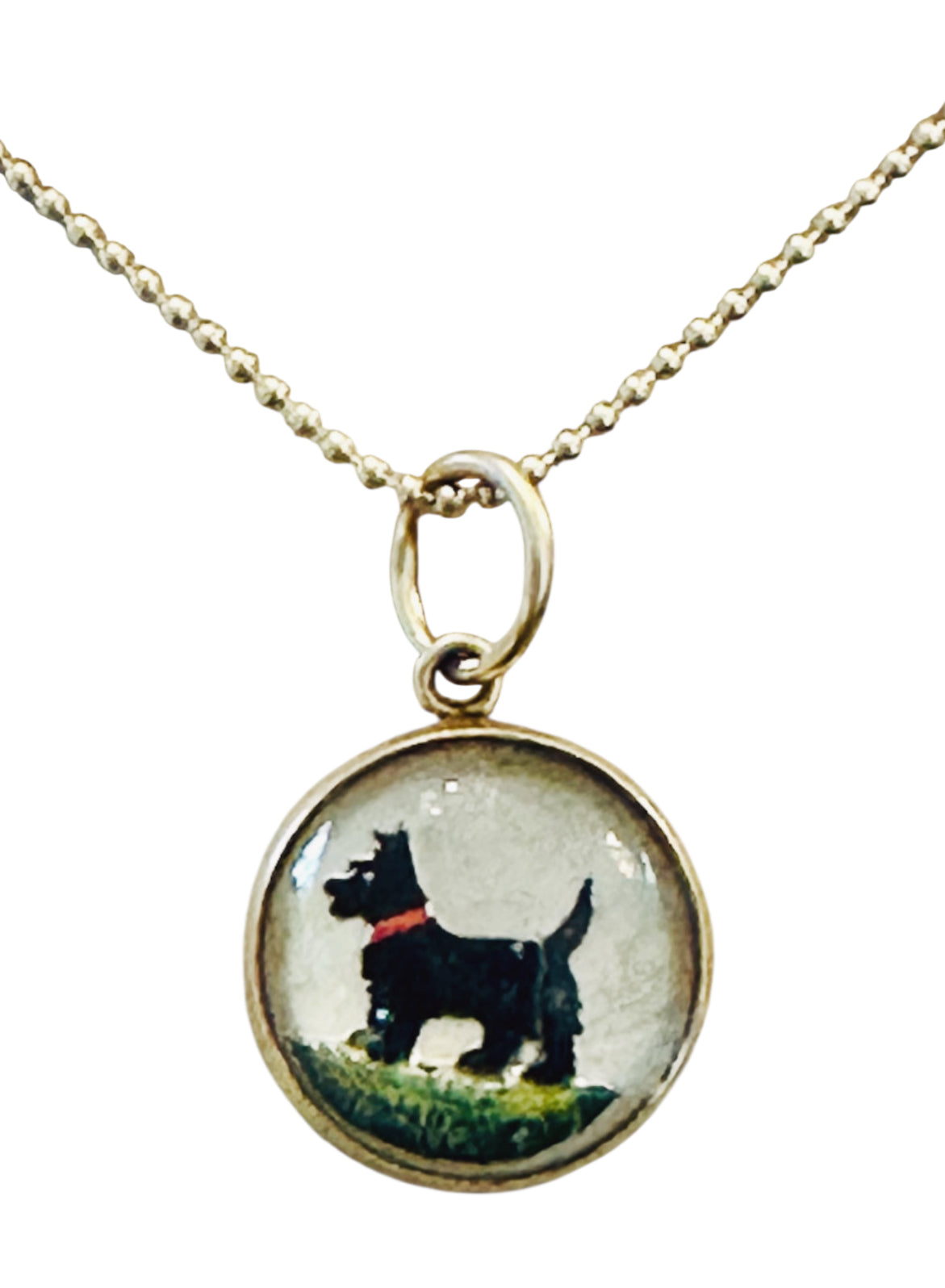 14KT Gold Vintage Scottie Dog Charm