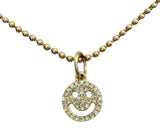S.Row Designs 14KT Gold & Diamond Smiley Charm