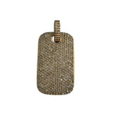 S.Row Designs Diamond Dog Tag Pendant.