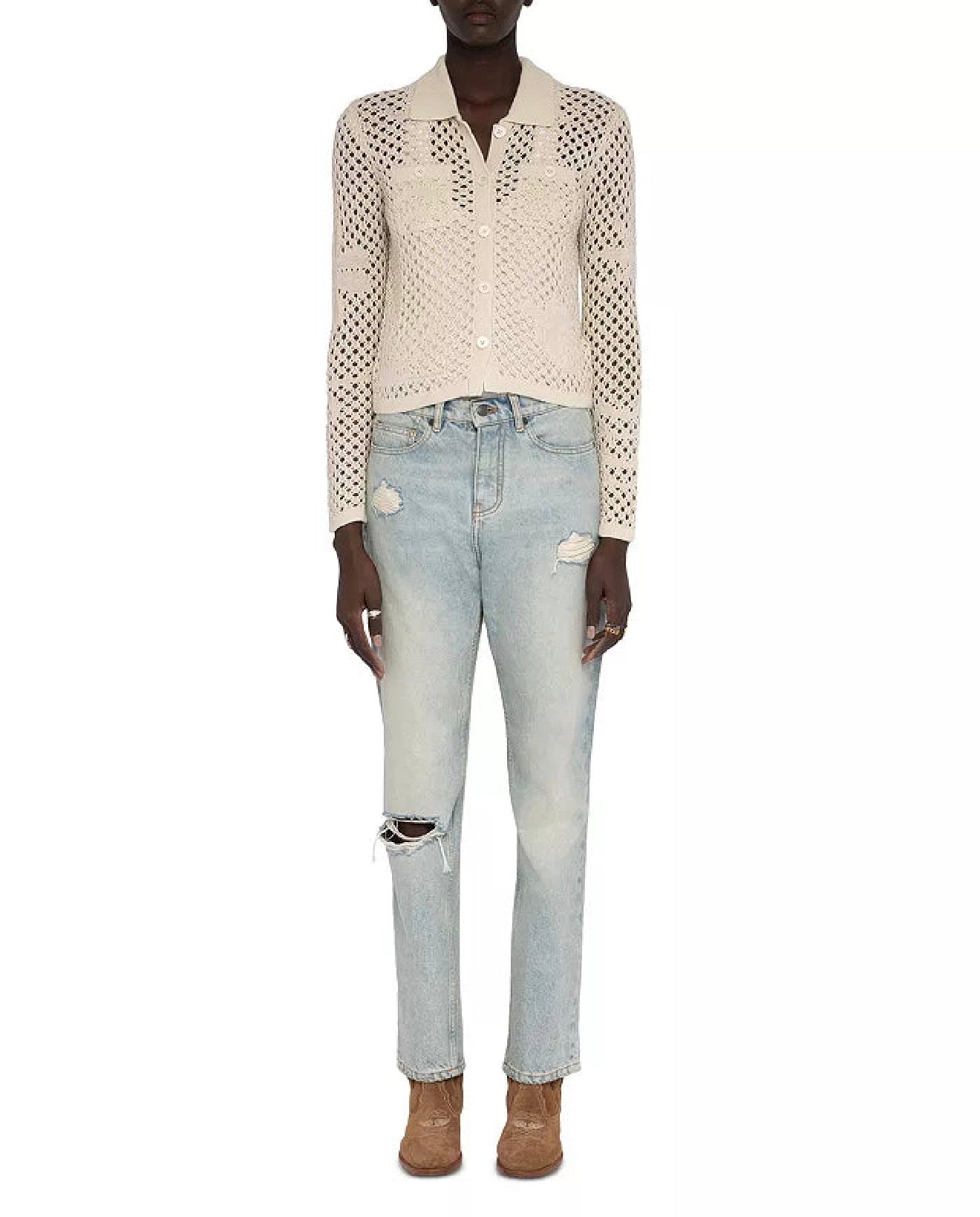 Zadig & Voltaire Voltyz Crochet Cardigan