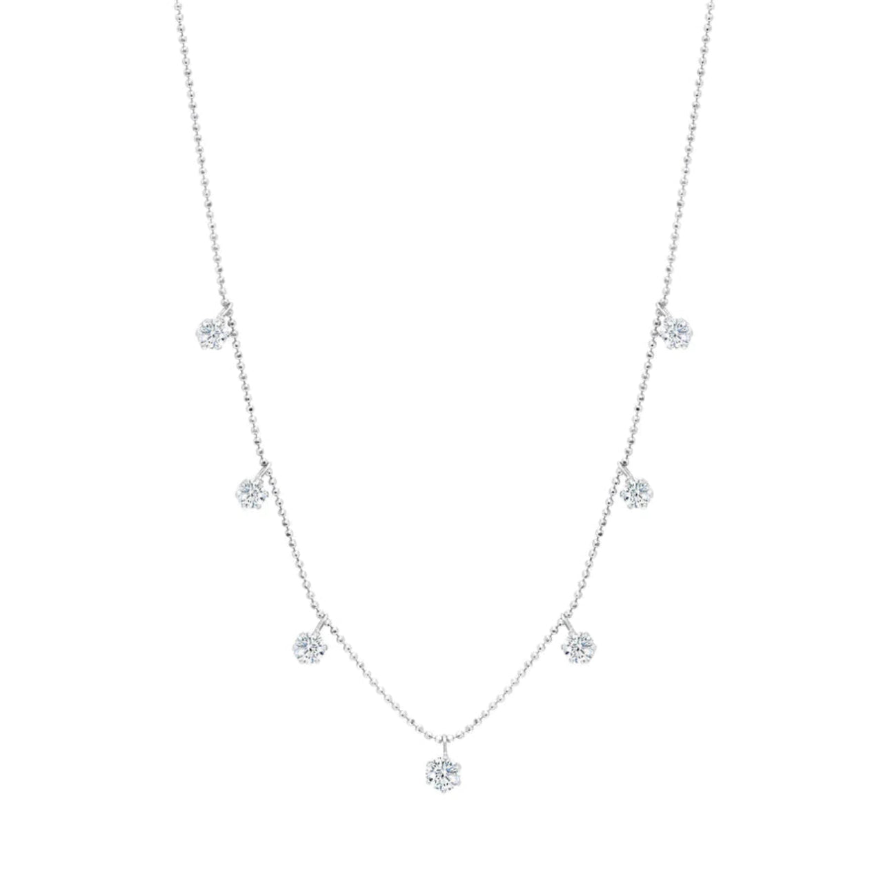 Graziela Medium Floating Diamond Necklace