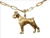 Vintage 14KT Boxer Dog Charm
