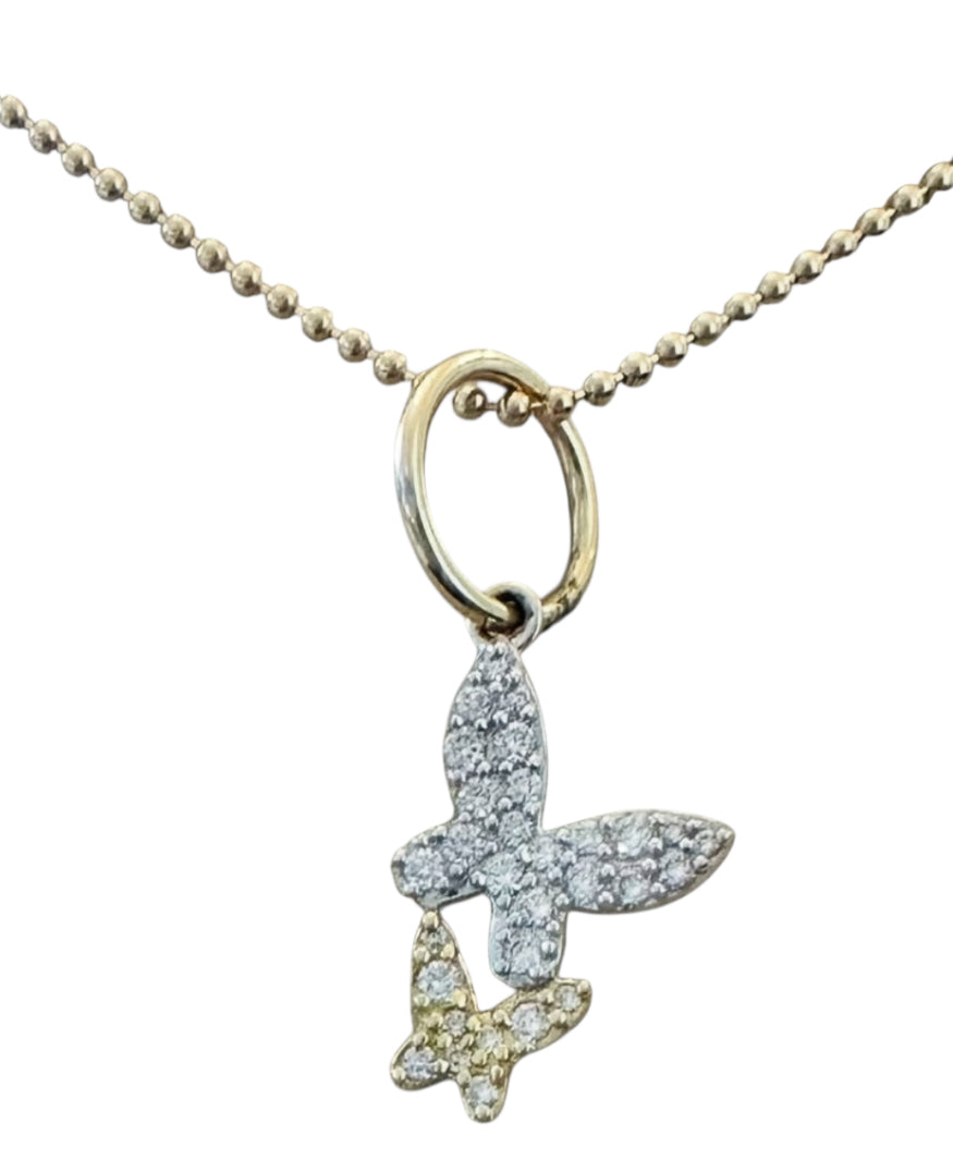 S.Row Designs Double Butterfly Charm