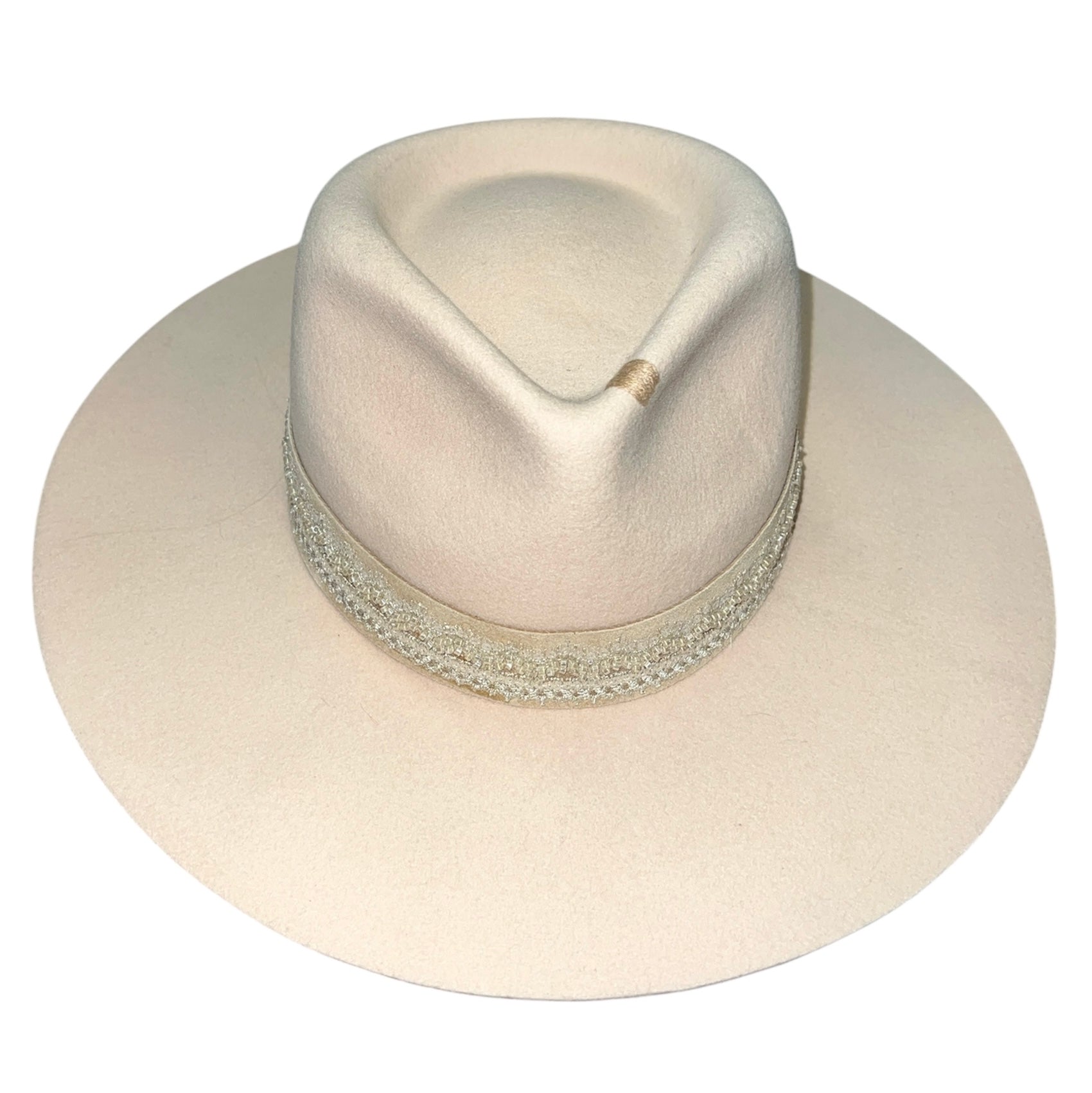 Fab Finds By Sarah Rancher Hat in Cream/Beads