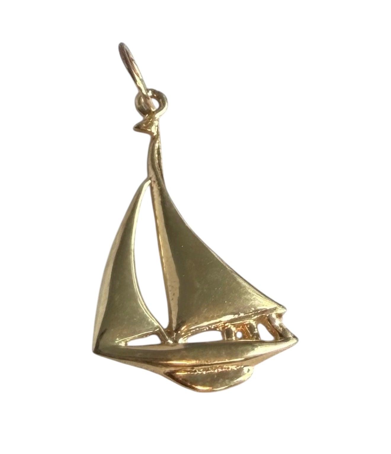Vintage 14KT Gold Sailboat Charm