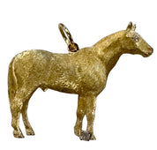 Vintage Horse Charm & Pin in 18KT Gold