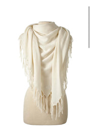 Alpine Cashmere Fringe Tri Wrap