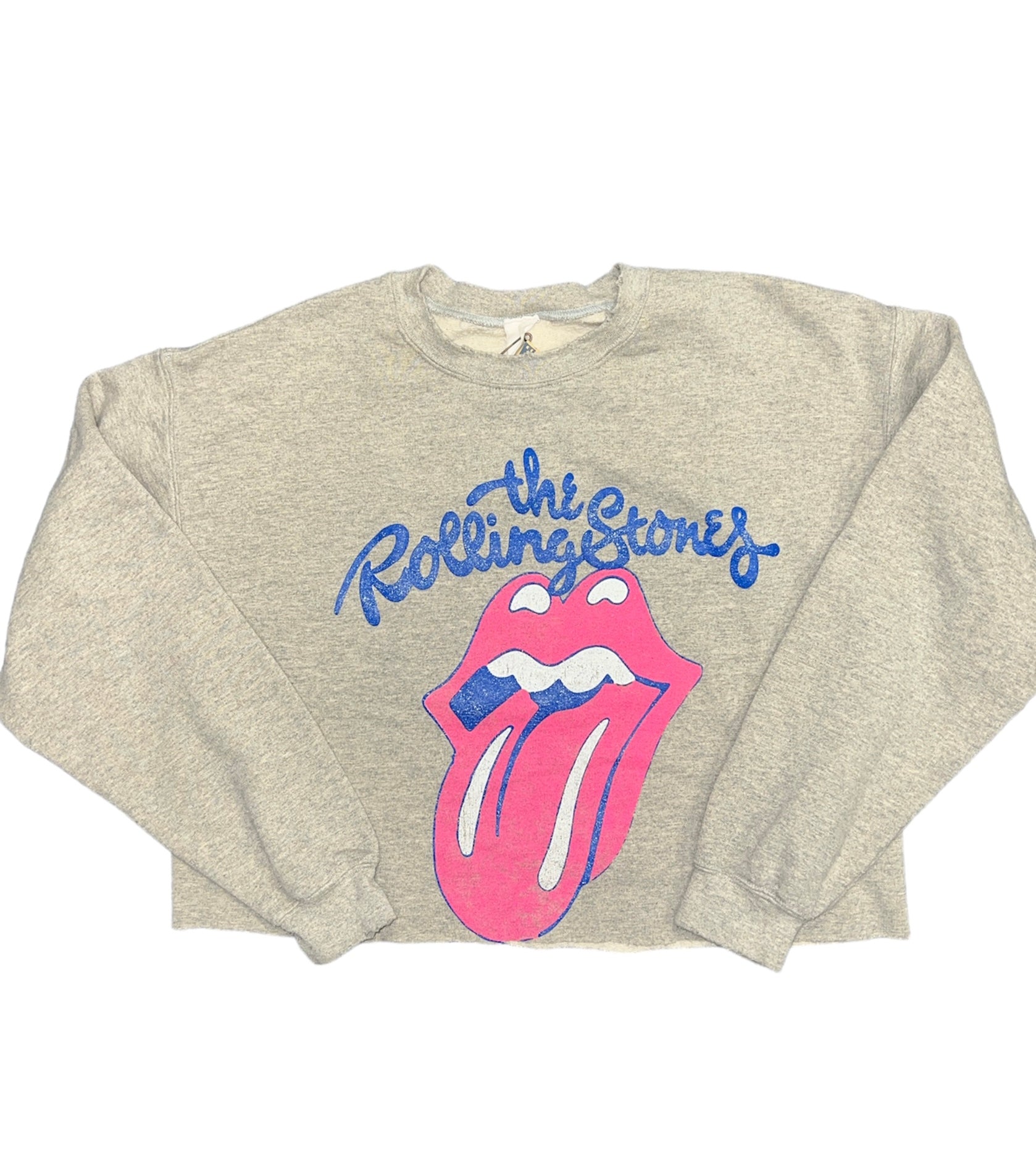 Madeworn Rolling Stones Crop Sweatshirt