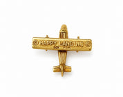 14KT Gold Happy Landing Airplane Brooch