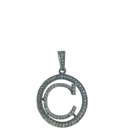 S.Row Designs Small Initial Diamond Pendant