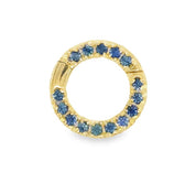 S.Row Designs 14KT Gold Sapphire Lock