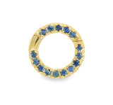 S.Row Designs 14KT Gold Sapphire Lock