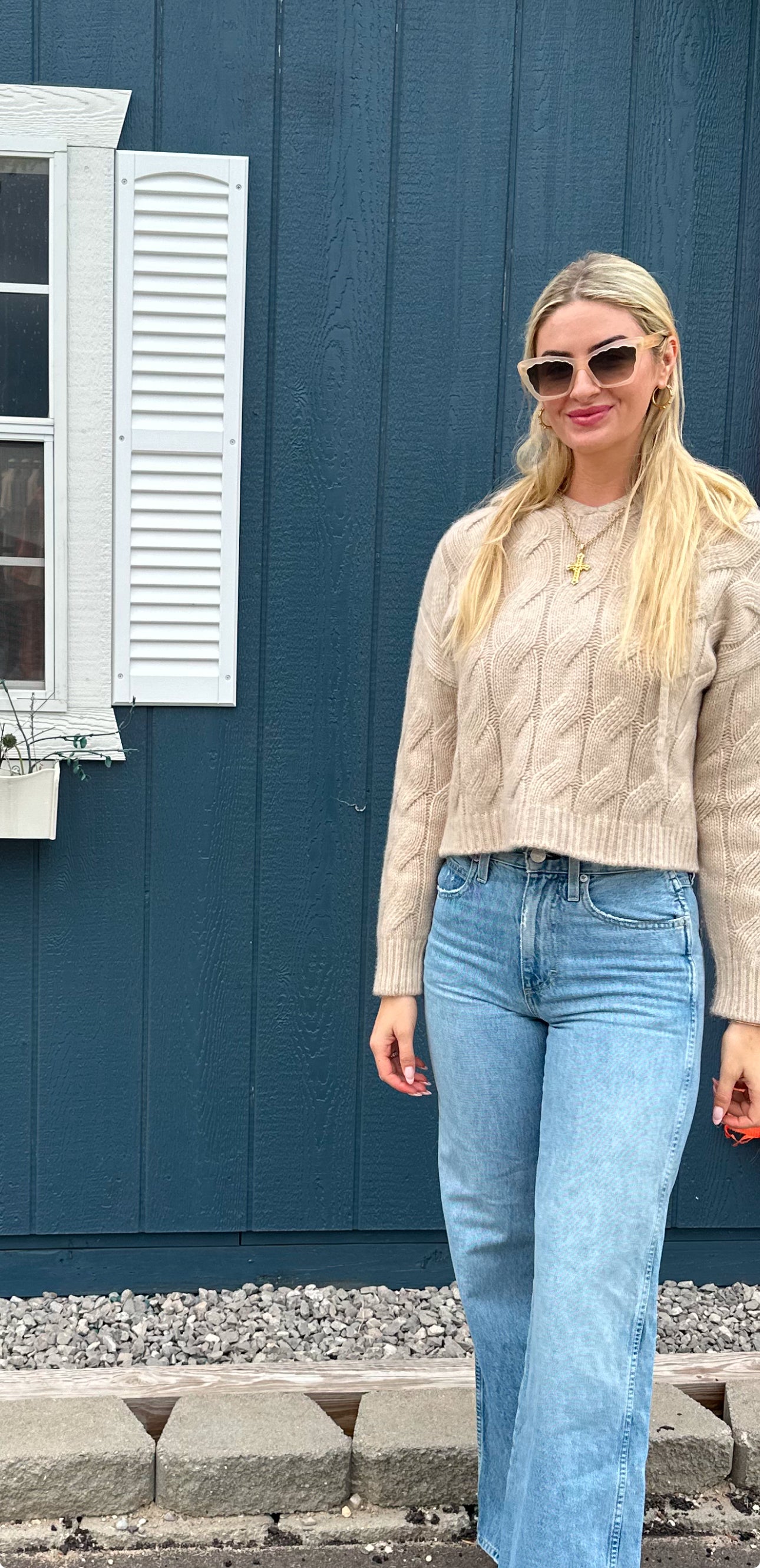 Fab Finds By Sarah Cashmere Cable Hoodie