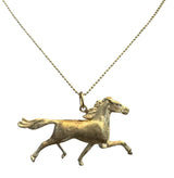 14KT Gold Vintage Horse Charm/Pin