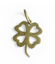 Vintage 14KT Open Clover Charm