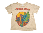 MadeWorn Rolling Stones Crop Tee in Sun Bleach