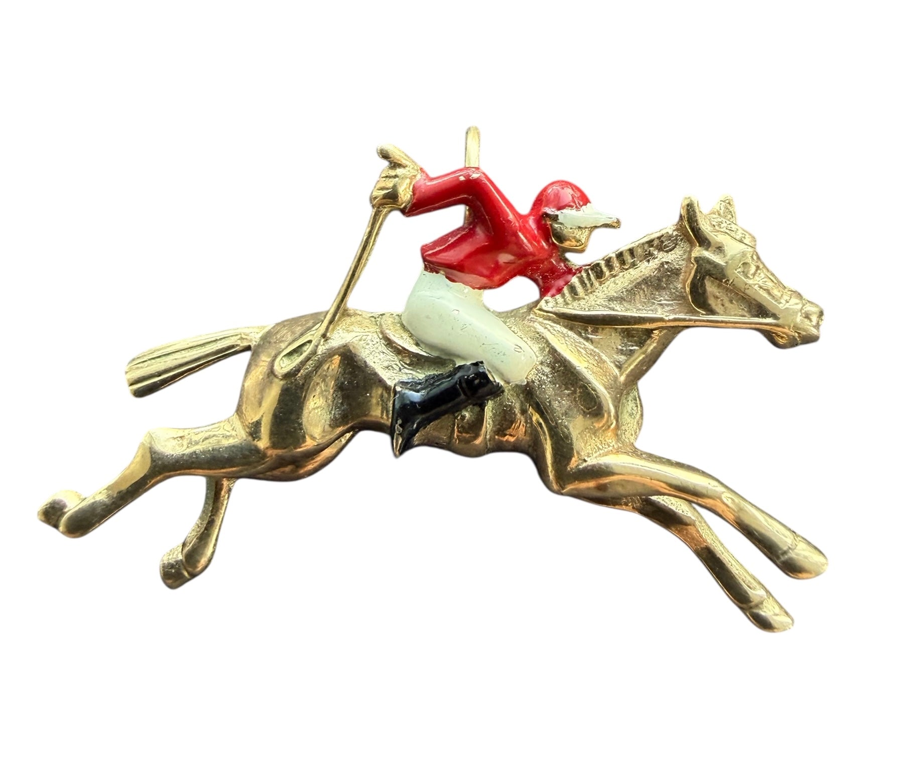 Vintage Jockey Pin & Charm