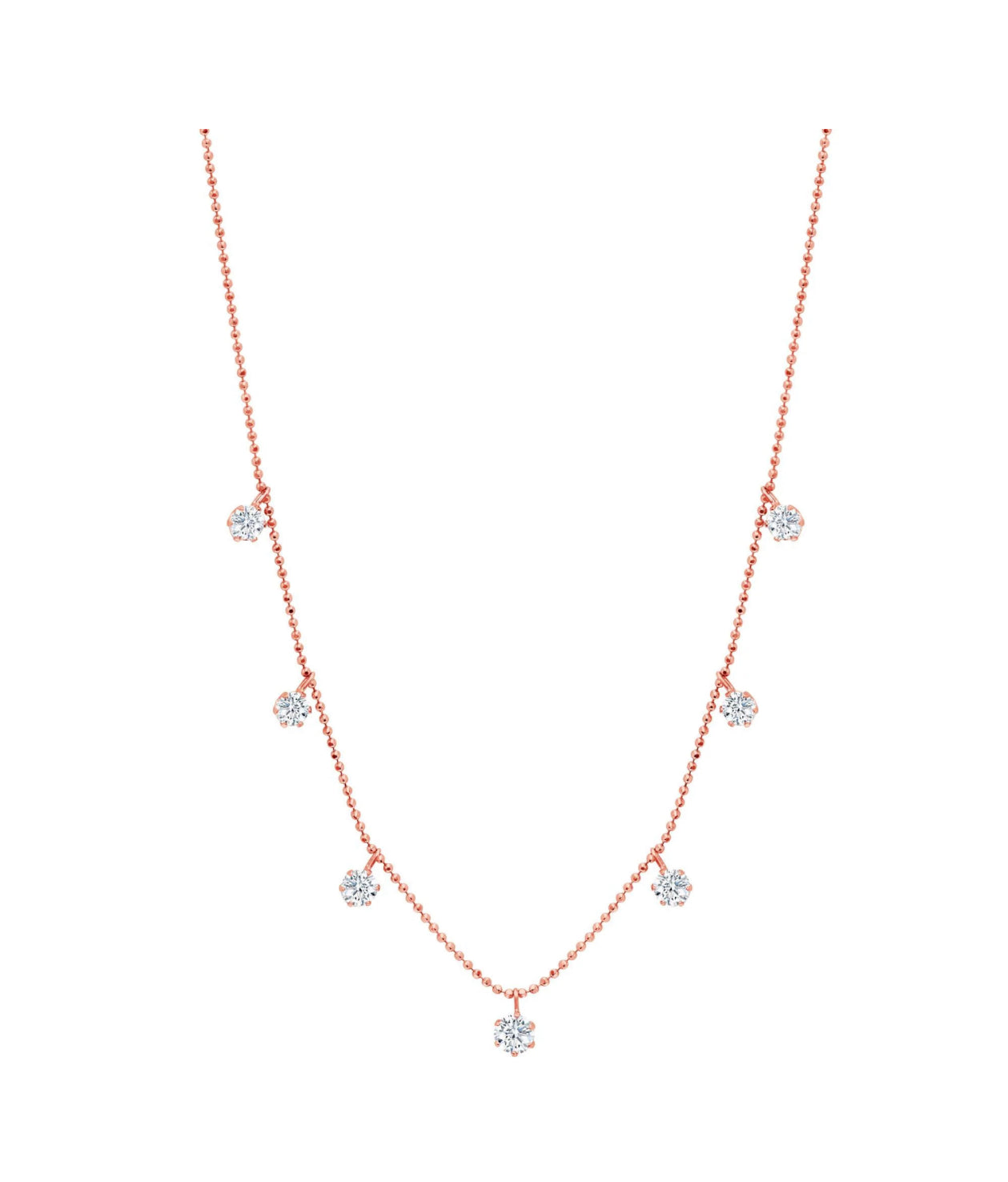 Graziela Medium Floating Diamond Necklace