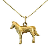 14KT Gold Vintage Horse Charm