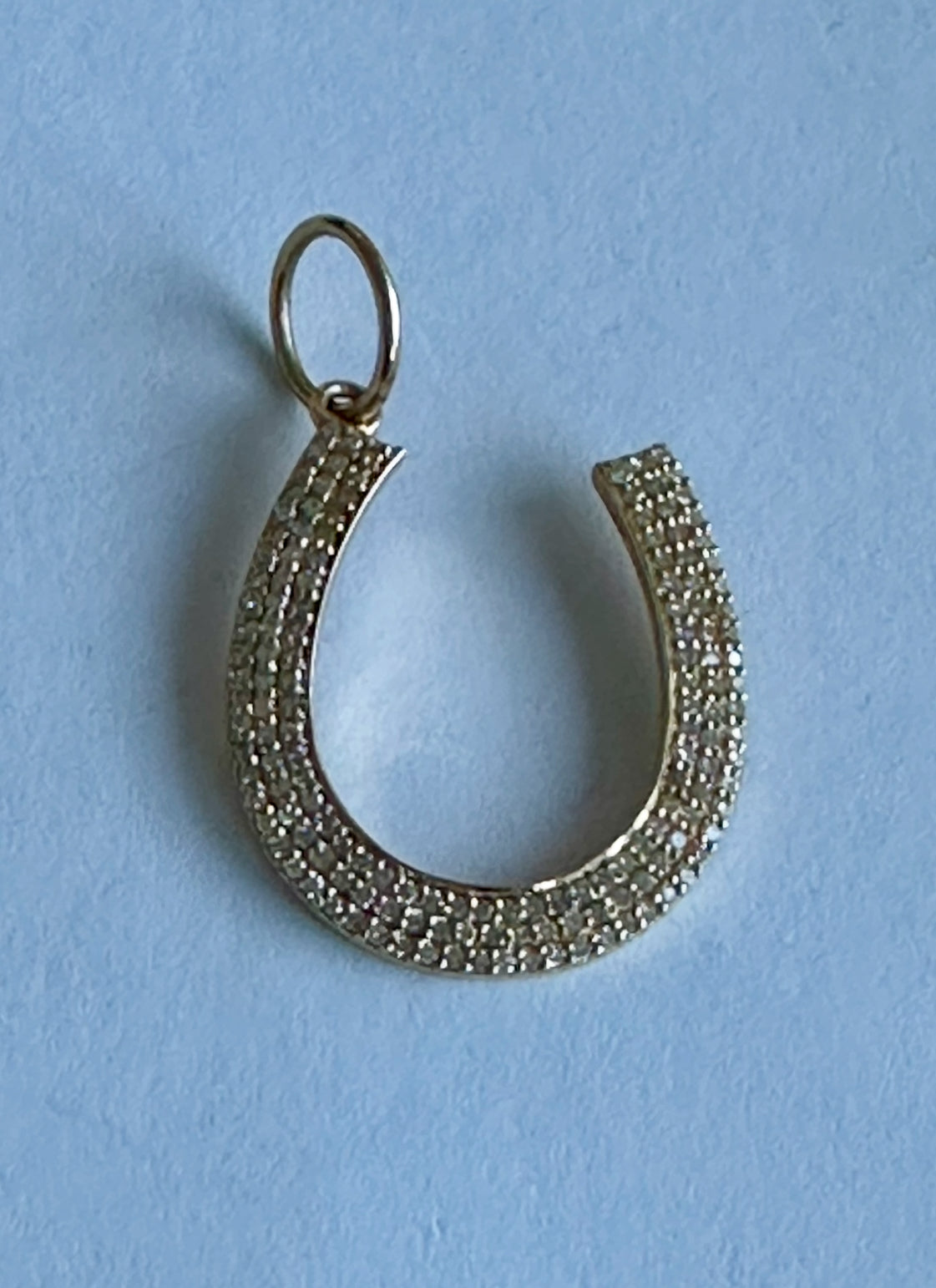 S.Row Designs Diamond Horseshoe Charm
