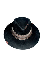 Fab Finds By Sarah Rancher Hat in Black Leather