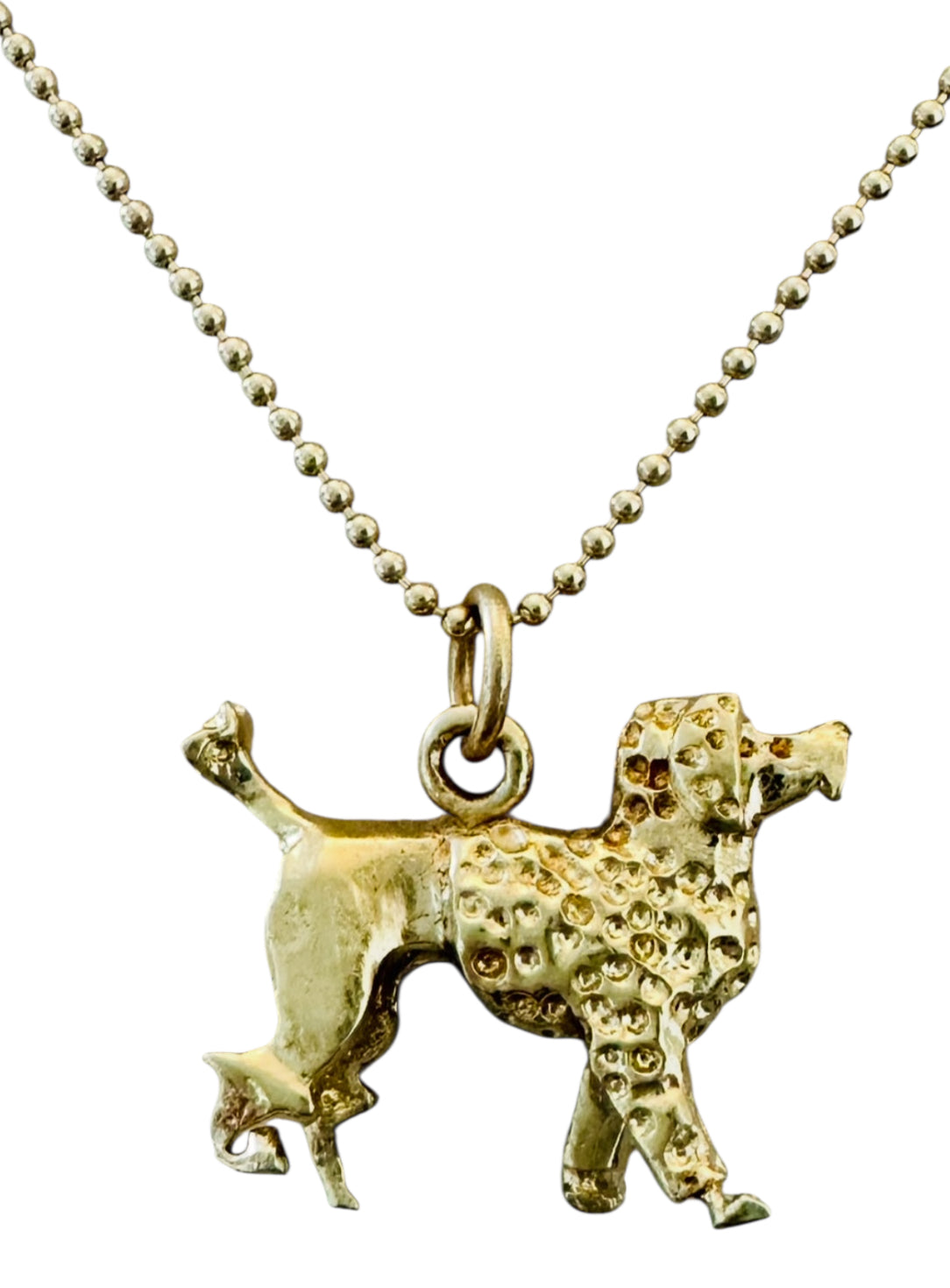 14KT Gold Vintage Poodle Charm