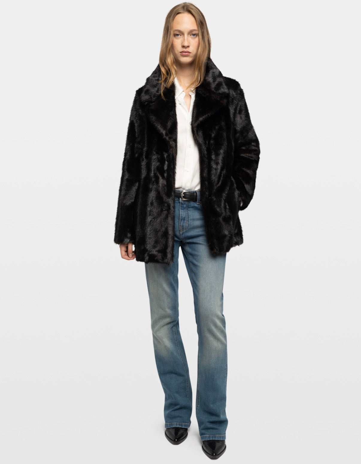 Zadig & Voltaire Fleur Faux Fur Coat