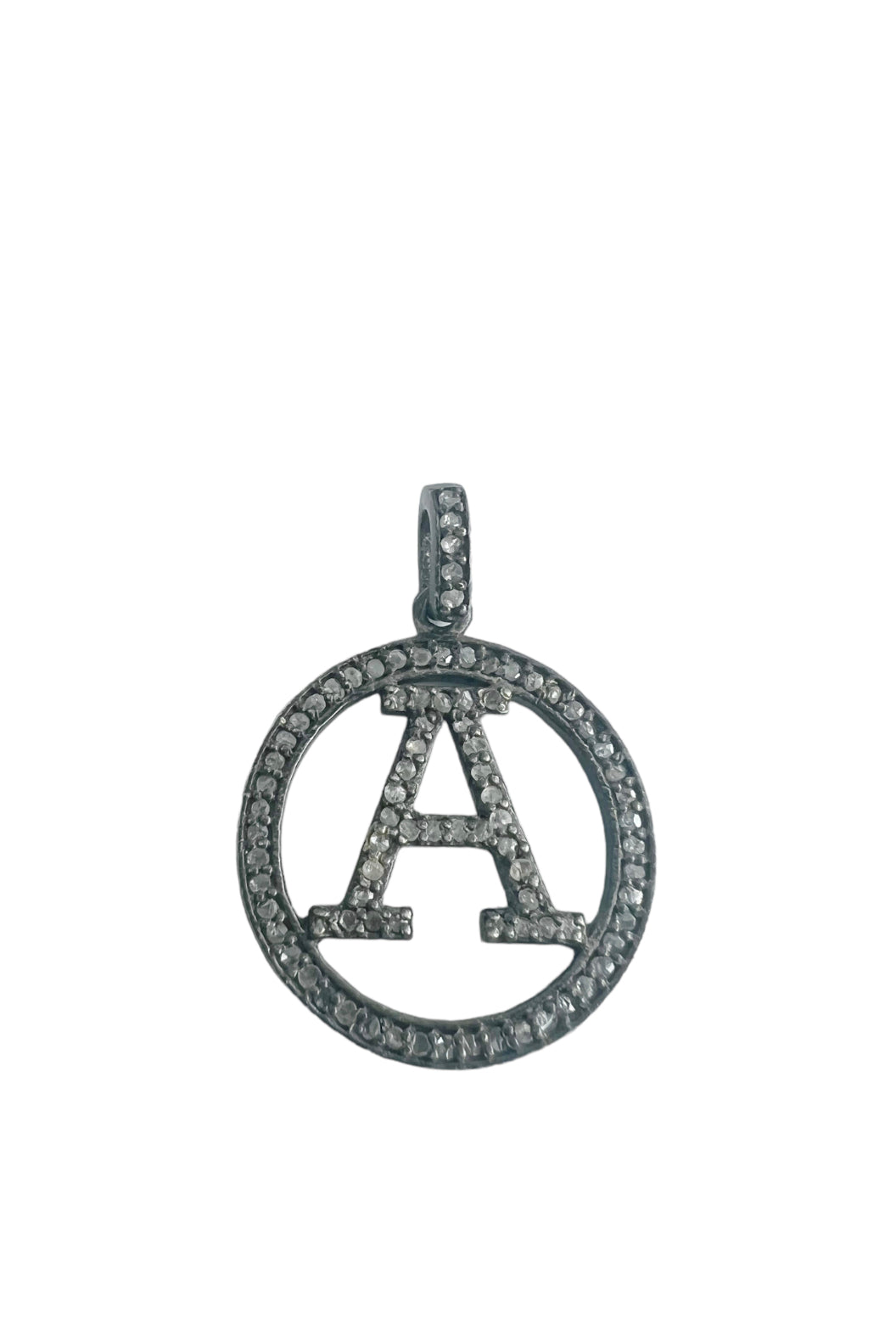 S.Row Designs Small Initial Diamond Pendant