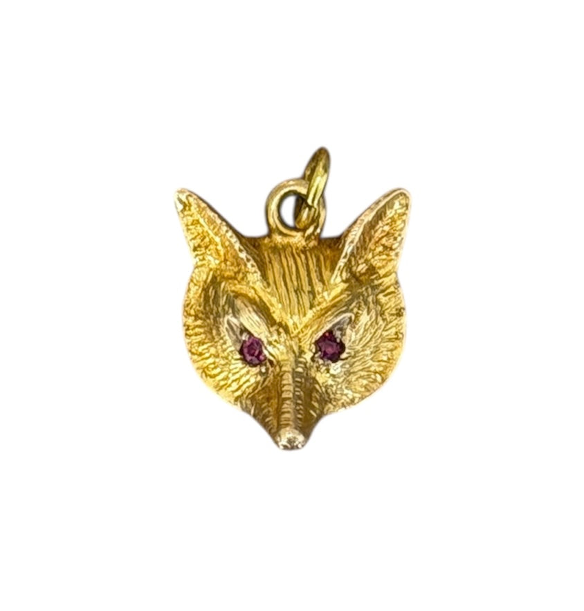 14KT Gold Vintage Fox Charm