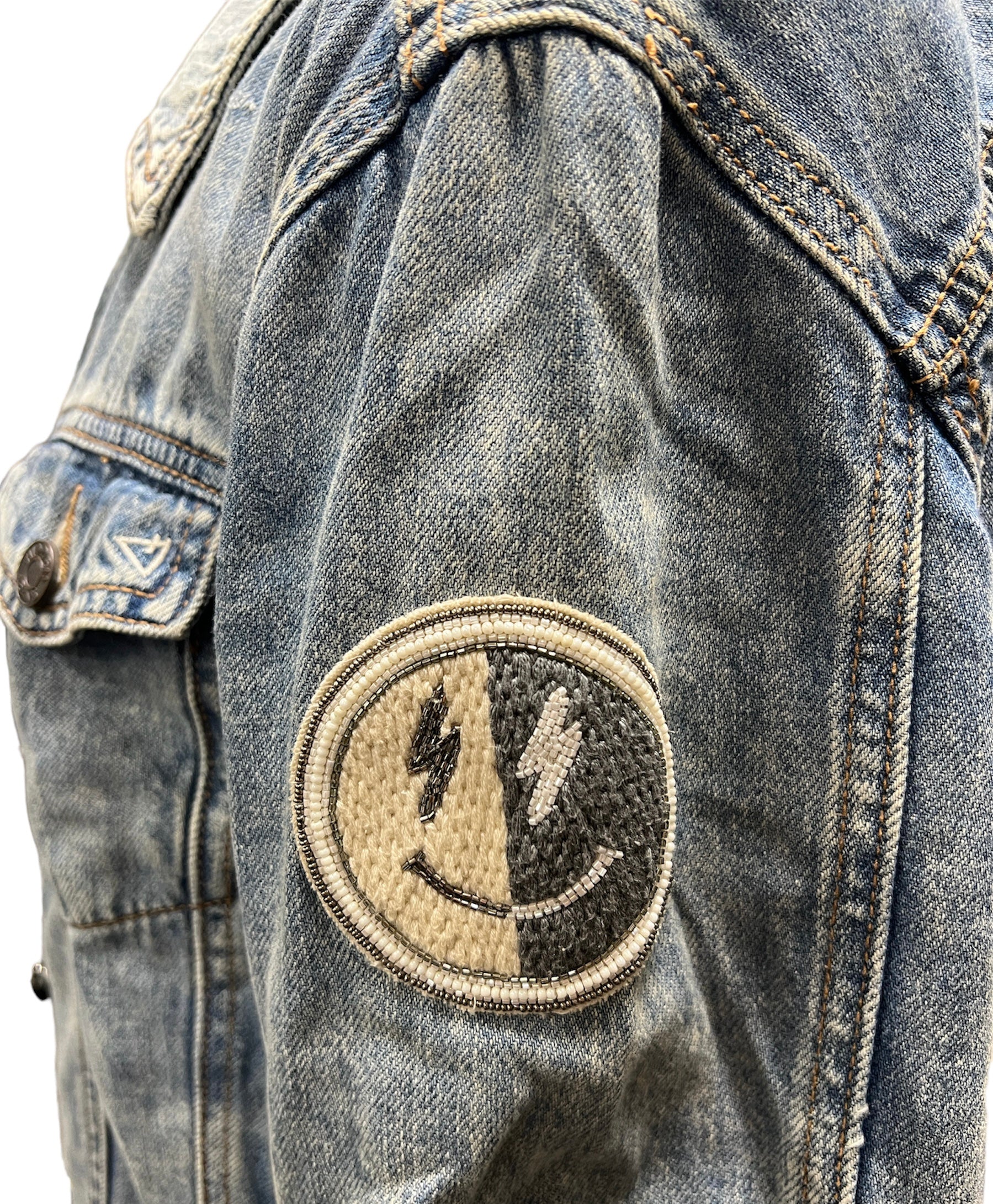 Collab322 Denim Jacket with Raw Bottom Edge