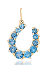 S.Row Designs London Blue Horseshoe Charm