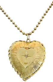 14KT Gold Vintage Heart Locket