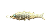 Vintage 14KT Gold Articulating Fish Charm
