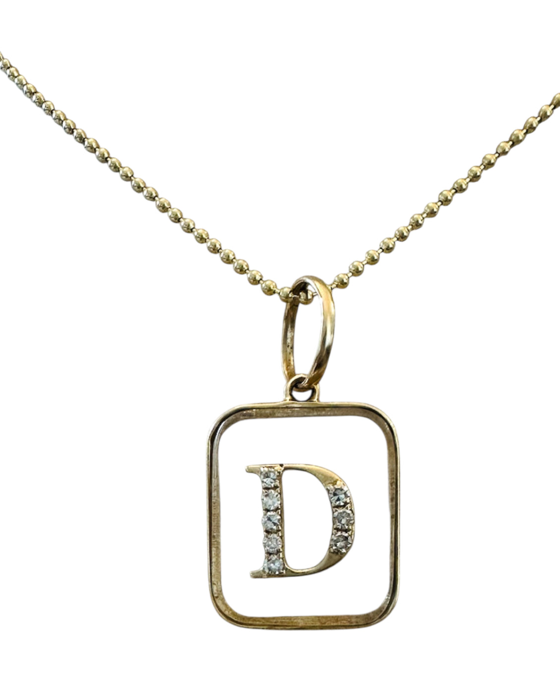 S.Row Designs Diamond S Initial Charm